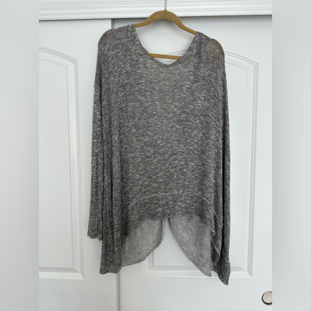 Twisted back lose fit long sleeve free people